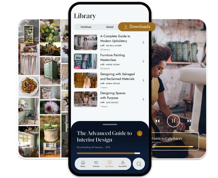Create Academy app shown across mobile devices
