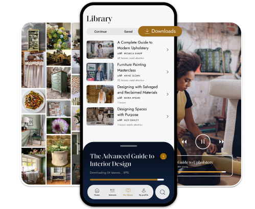Create Academy app shown across iPhone and iPad