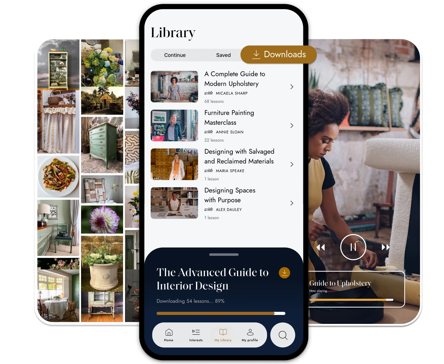 Create Academy app shown across iPhone and iPad